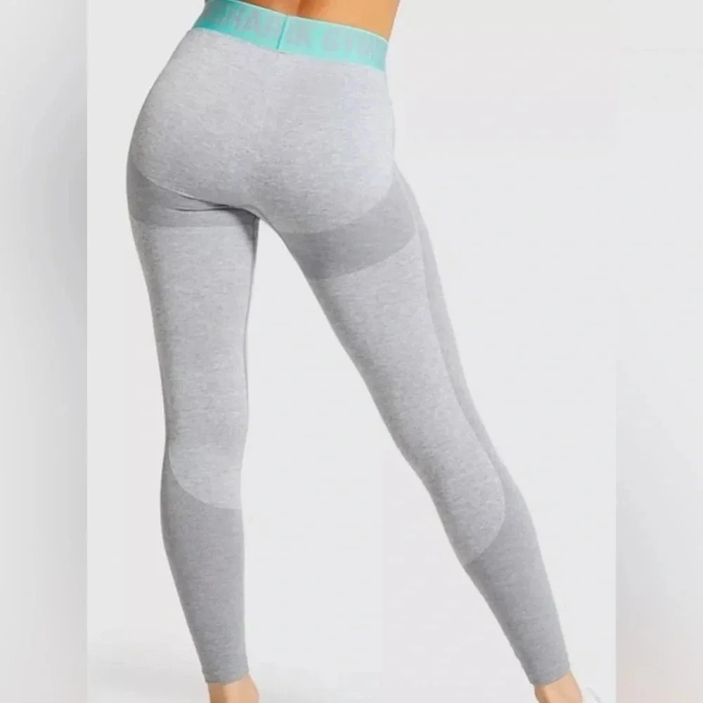 Gymshark Flex low rise mint yoga athletic gym stretch tights leggings XS